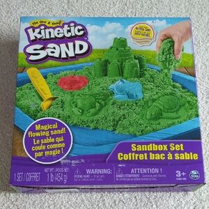3 For $30. Kinetic Sand Green Sandbox Set